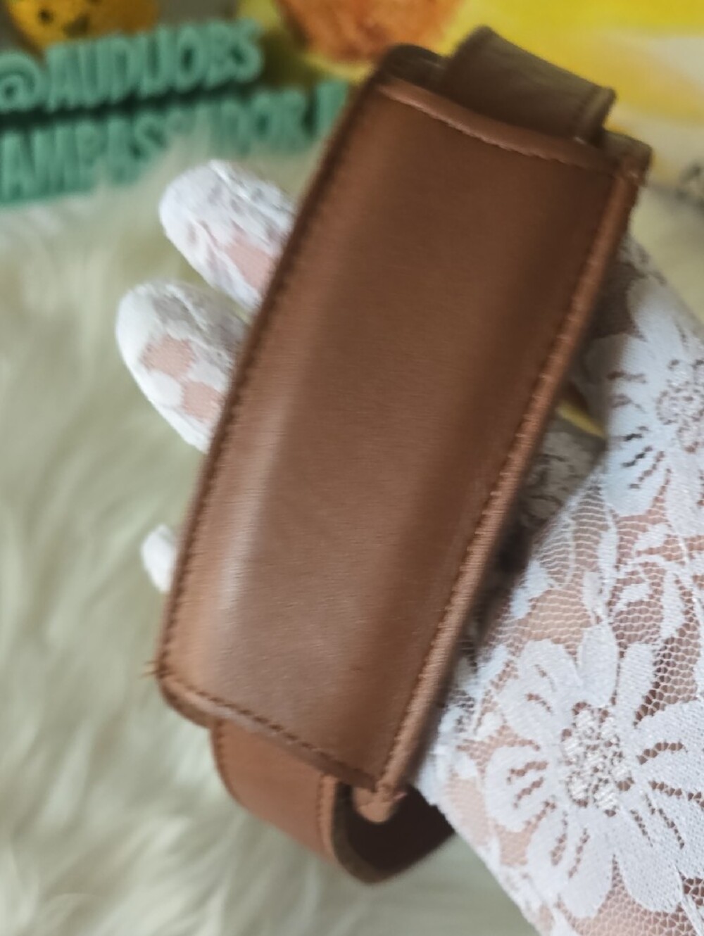 Coach Brown Leather Strap with Gold lobster claw Openings British TAN - Picture 5 of 11